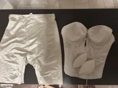 アイボリー サテン コルセット E70 Mサイズ