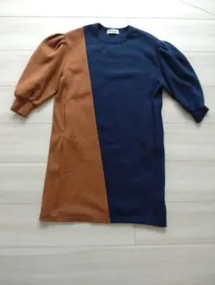 allolun　子供服長袖ワンピース　130cm　美品のサムネイル