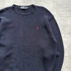 XL　90s　ポロラルフローレン　Ralph Louren　ネップコットンニット