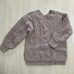 AZUL BY MOUSSY ケーブルニット