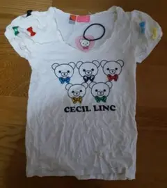 【新品】Cecil Link 半袖Tシャツ オリンピックカラー ヘアゴム付き
