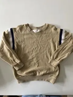 H&M ベージュ ストライプ トレーナー 110/116