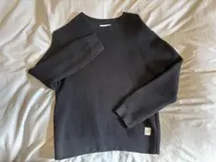 ZARA キッズ ダークネイビー リブ編みセーター 152cm