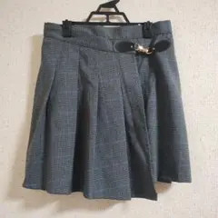 税込20900円【新品タグ付き リナシメント チェック柄 プリーツ巻きスカート】