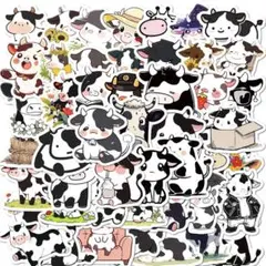60-28 牛 ホルスタイン 家畜 酪農家 農場 養殖牛 牧場 かわいいステッ