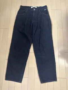 現行品【LACOSTE】 ワイドデニムパンツ ダークインディゴブルーのサムネイル