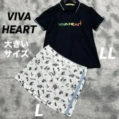 VIVA HEART レディース ゴルフウェア ポロシャツ スカート大きいサイズのサムネイル