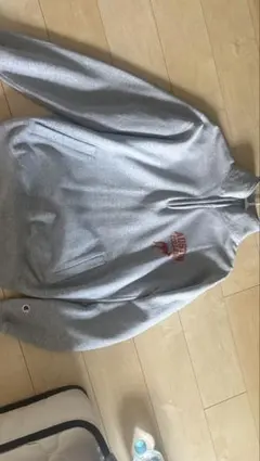 AUSTIN COLLEGE グレー ハーフジップパーカー