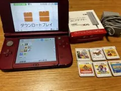 New Nintendo 3DS LL レッド 本体+ゲーム6本