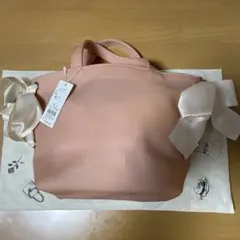 ＊訳あり　新品　紙タグ付　メゾンドフルール　PVC サイドリボントートバッグ