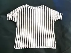 LOUNIE ストライプ柄 半袖Tシャツ 麻混のサムネイル