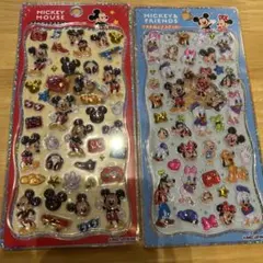 ミッキープチドロップステッカーセット 2枚