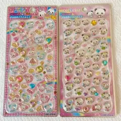 国内正規品 ジュエルプチドロップステッカー もちもちぱんだ ハッピーマーチ ２枚