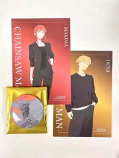 チェンソーマン 新宿マルイ ブラックコーデ チェンソーマン 缶バッジ 特典カード