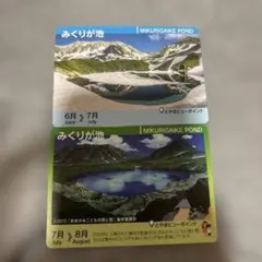 みくりが池 とやまビューポイント カード 2枚セット