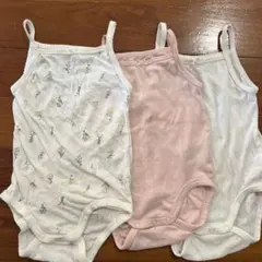 H&M オーガニックコットン ベビー タンクキャミソール3枚セット