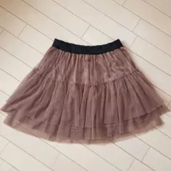 w closet チュール フレアスカート ブラウンのサムネイル