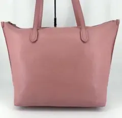 フルラ　トートバッグ 肩掛け　A4可　大容量　レディース　シボ革　ピンク