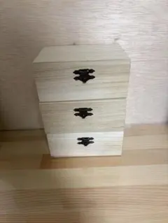 ナチュラルウッド 3段ボックス