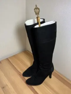 スウェードロングブーツ