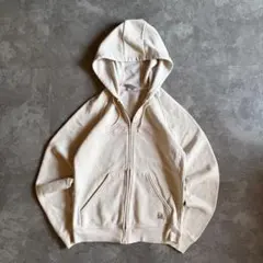 ち*り様 Carhartt スウェットジップパーカー ホワイト XS ロゴ フー