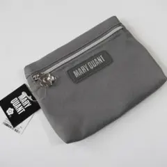 マリークワント新品グレー デイジーティシュ ポーチ / ファスナー・チャーム付きのサムネイル