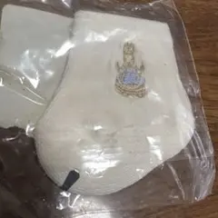 ピーターラビット刺繍 ホワイト ベビー靴下 1足　ファミリア