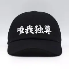 新品 オリジナル 刺繍 ベースボール キャップ 唯我独尊 四字熟語 メッセージ