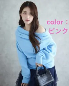 LANTINAM♡Asymmetry Drape Knit