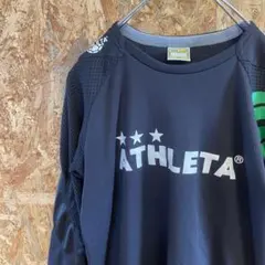 AE9958 ATHLETA 長袖Tシャツ ブラック キッズ 160 ポス