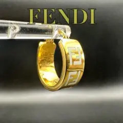 極美品✨　FENDI　フェンディ　ピアス　フープ　エフイズ　ゴールド　1947のサムネイル