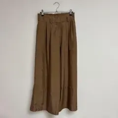 PLST ブラウン ワイドパンツ Mサイズ