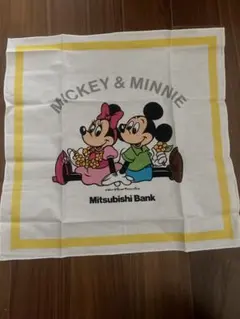 三菱銀行　ミッキーマウス　ランチクロス　お弁当包みのサムネイル