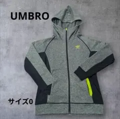 umbro フルジップパーカー グレー/ブラック