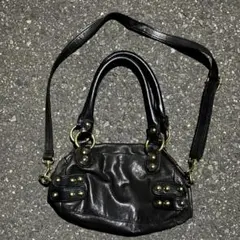 00's archive real leather studs hand bag