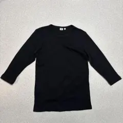 ユニクロ　UNIQLO ワッフルクルーネックT