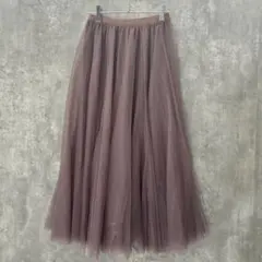 ✨美品✨ フィフス 【S】 フレアスカート チュール ウエストゴム ピンク モテ