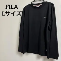 FILA ブラック 長袖Tシャツ　ロンT レディース