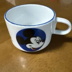 ミッキーマウスの陶器製カップ　レトロ