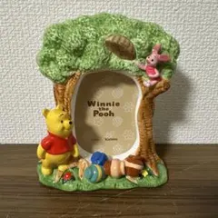 【希少】　キシマ　ディズニー　くまのプーさん　フォトスタンド　陶器製