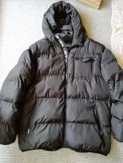 黒　ブラック　中綿ジャケット　4L　防寒