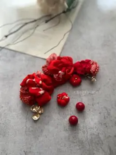 七五三　七五三髪飾り　ヘッドドレス　着物髪飾り　リメイク髪飾り　081