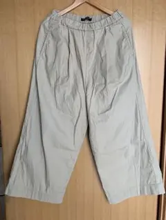 TRAVAIL MANUEL ベージュ ワイドパンツ　Mサイズ