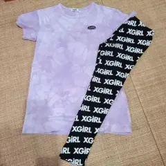 XGIRL タイダイ Tシャツワンピース ラベンダー⭐上120 レギンス130のサムネイル