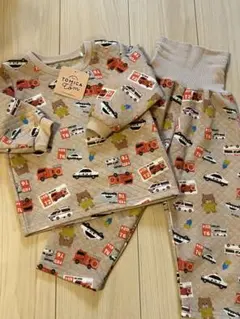 【新品90㎝】しまむら トミカとトム キルト パジャマ 上下セット