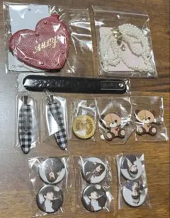 岡村靖幸グッズ キーホルダー スマホリング 本革パスケース セット