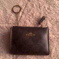 COACH ダークブラウン コインケース