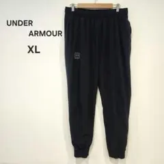 UNDER ARMOURアンダーアーマー XL 黒 ジョガーパンツ メッシュ裏地