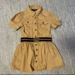 ポロラルフローレン ワンピース キッズ ベージュ