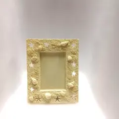 貝殻とヒトデのデザイン　フォトフレーム